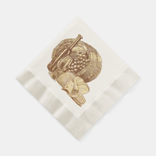 Serviette En Papier Vignoble de vignoble (Coin)