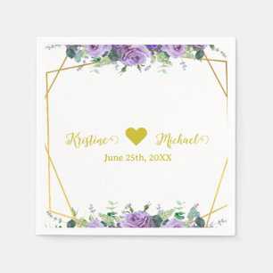 Serviette En Papier Vignoble magnifique Lilac et Lavender