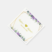 Serviette En Papier Vignoble magnifique Lilac et Lavender (Coin)