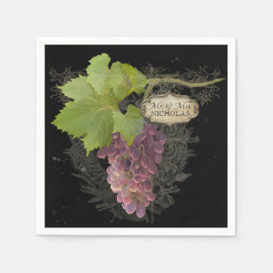 Serviette En Papier Vignoble Vignoble Mariages accueil personnalisé