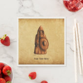 Serviette En Papier Viking rustique (En situation)