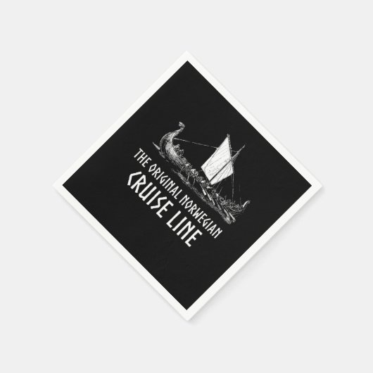 Serviette En Papier Viking Ship Cruise Line Odin Et Valhalla (Coin)