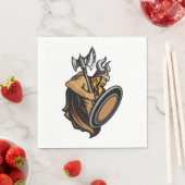 Serviette En Papier Viking Warrior (En situation)