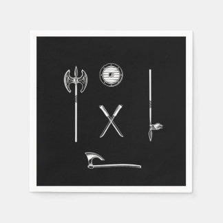 Serviette En Papier Viking Weapon Warrior Axe Nordic Norse Mythology G