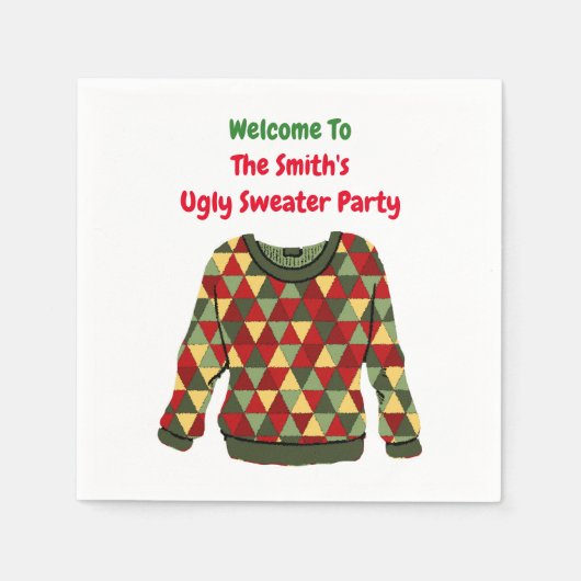 Serviette En Papier Vilaine fête de Noël (Devant)