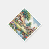Serviette En Papier Village (Coin)
