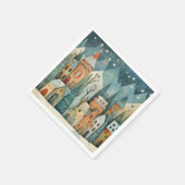Serviette En Papier Village de Noël (Coin)