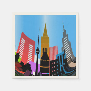 SERVIETTE EN PAPIER VILLE