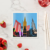 SERVIETTE EN PAPIER VILLE (En situation)