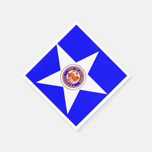Serviette En Papier Ville de Houston, Texas Drapeau papier serviettes (Coin)