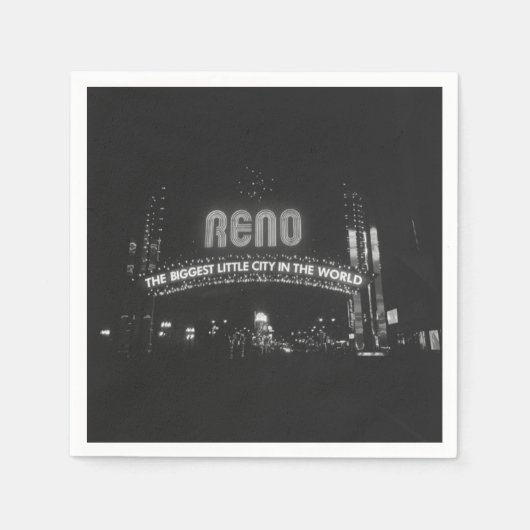 Serviette En Papier Ville de Reno (Devant)