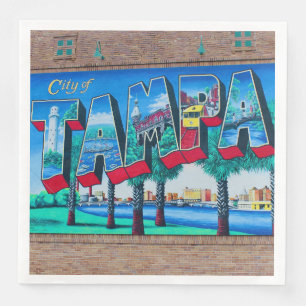 Serviette En Papier Ville de Tampa, Floride