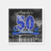 Serviette En Papier Ville Lumières Fabuleux Cinquante ID191 (Devant)