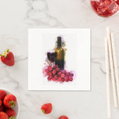 Serviette En Papier Vin (En situation)