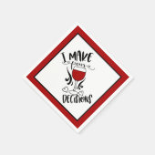 Serviette En Papier Vin amusant - Je prends des décisions pour (Coin)
