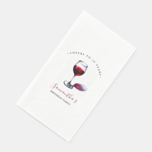 Serviette En Papier Vin Anniversaire Fête Papier à thème Napkins (Coin)