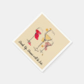 Serviette En Papier Vin Art Cocktail Napkins (Coin)