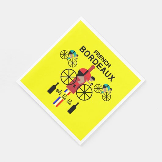 Serviette En Papier Vin Bordeaux (Coin)