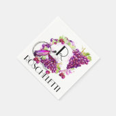 Serviette En Papier Vin customisé Cocktail Napkins (Coin)