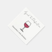Serviette En Papier Vin de la perfection 40e anniversaire (Coin)