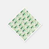 Serviette En Papier Vin Dégustation Chardonnay Bouteilles Verres Flora (Coin)