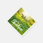 Serviette En Papier Vin d'été Sunshine Fun (Coin)