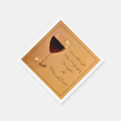 Serviette En Papier Vin et papier caviar Napkin (Coin)