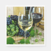 Serviette En Papier Vin fin, âge à la perfection (Devant)