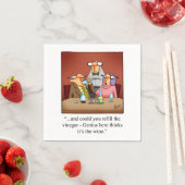 Serviette En Papier Vin Humour Cocktail Party Napkins (En situation)