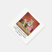 Serviette En Papier Vin Humour Cocktail Party Napkins (Coin)