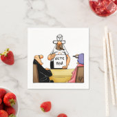 Serviette En Papier Vin Humour Cocktail Party Napkins (En situation)