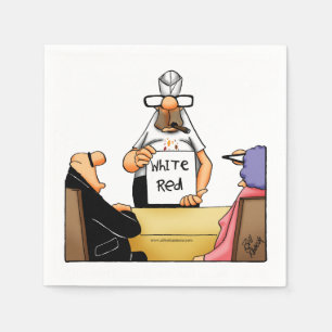 Serviette En Papier Vin Humour Cocktail Party Napkins