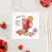 Serviette En Papier Vin multicouche (En situation)