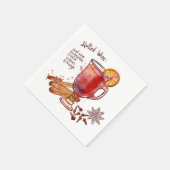 Serviette En Papier Vin multicouche (Coin)