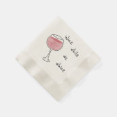 Serviette En Papier Vin pendant que nous blanchissons Papier Napkin (Coin)