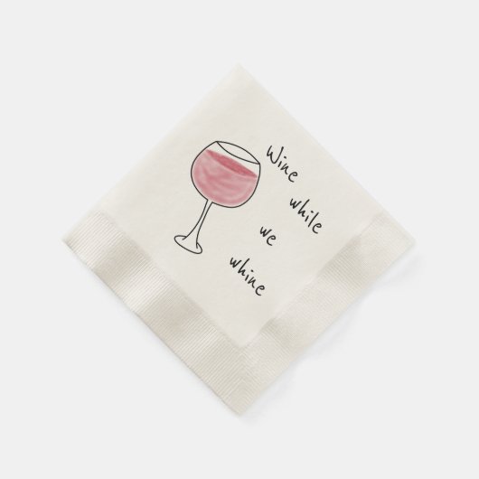 Serviette En Papier Vin pendant que nous blanchissons Papier Napkin (Coin)