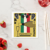 Serviette En Papier Vin pétillant de Prosecco (En situation)
