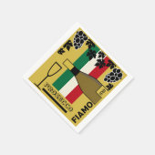 Serviette En Papier Vin pétillant de Prosecco (Coin)