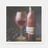 Serviette En Papier Vin rouge (Devant)