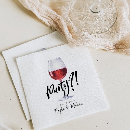 Serviette En Papier Vin rouge | Célébration d'une occasion spéciale
