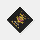 Serviette En Papier Vin rouge chaud de Noël (Coin)