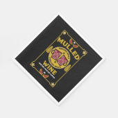 Serviette En Papier Vin rouge de Noël (Coin)