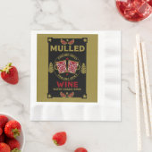 Serviette En Papier Vin rouge de Noël (En situation)
