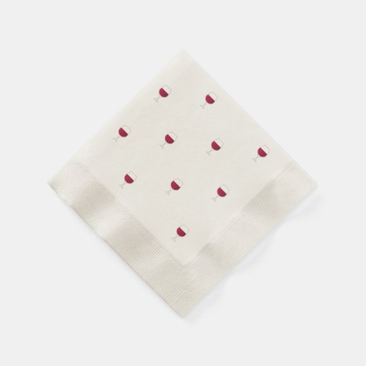 Serviette En Papier Vin rouge Motif or (Coin)