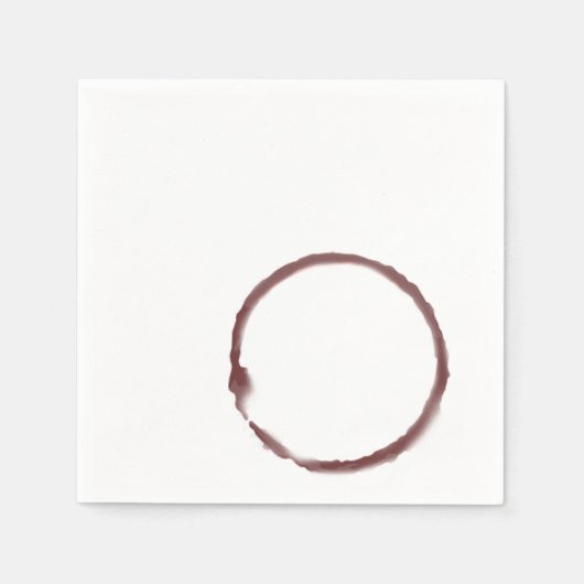 Serviette En Papier Vin rouge taché de la serviette (Devant)