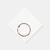 Serviette En Papier Vin rouge taché de la serviette (Coin)