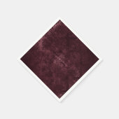 Serviette En Papier Vin Velvety Damask | Glam Grunge de Bordeaux Sangr (Coin)
