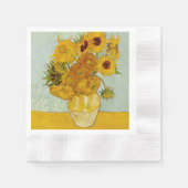 Serviette En Papier Vincent Van Gogh 12 Tournesols Impressionniste (Devant)