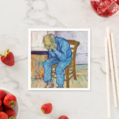 Serviette En Papier Vincent van Gogh - À la porte de l'éternité (En situation)