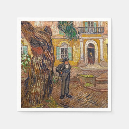 Serviette En Papier Vincent Van Gogh - Asile Saint-Paul à Saint-Remy (Devant)